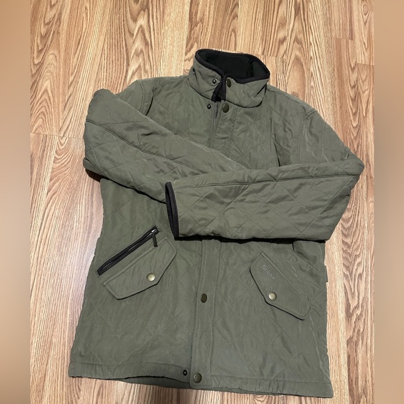 Barbour Other - Barbour Mens suede quilted coat